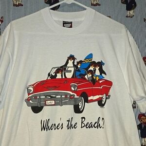 Vintage 80’s  Beach Surf T Shirt Size XL Single Stitch USA Screen Stars